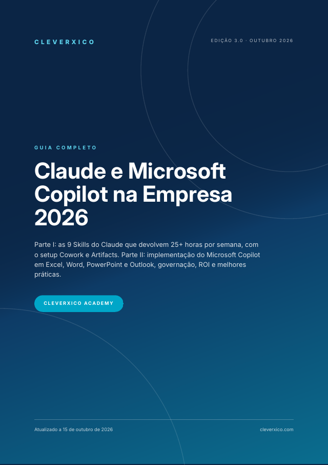 Capa do eBook Claude e Microsoft Copilot na Empresa 2026